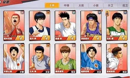 灌篮高手手游十大主角